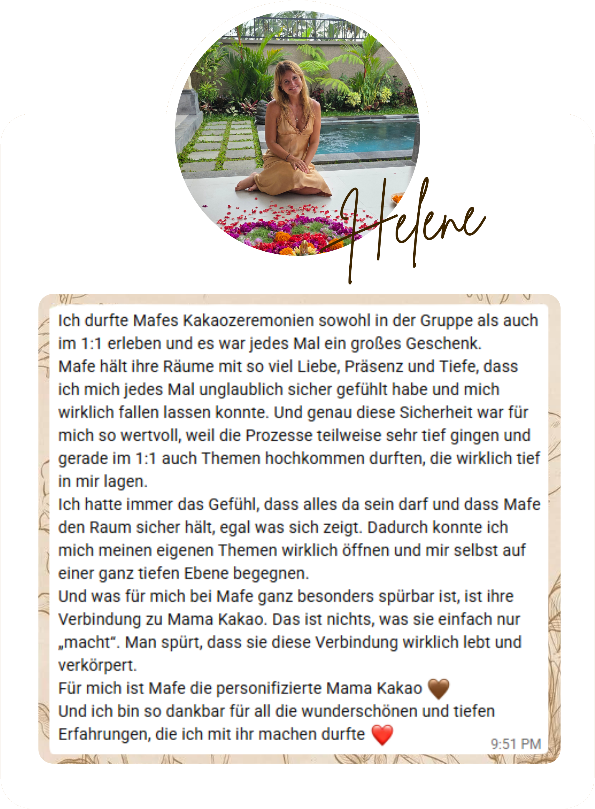 Feedback von Helene